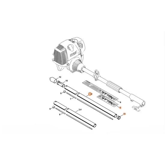 STIHL  Wysięgnik Ø 25,4 mm 4601 710 7108